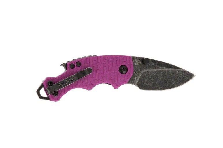 purple kershaw shuffle pocket knife