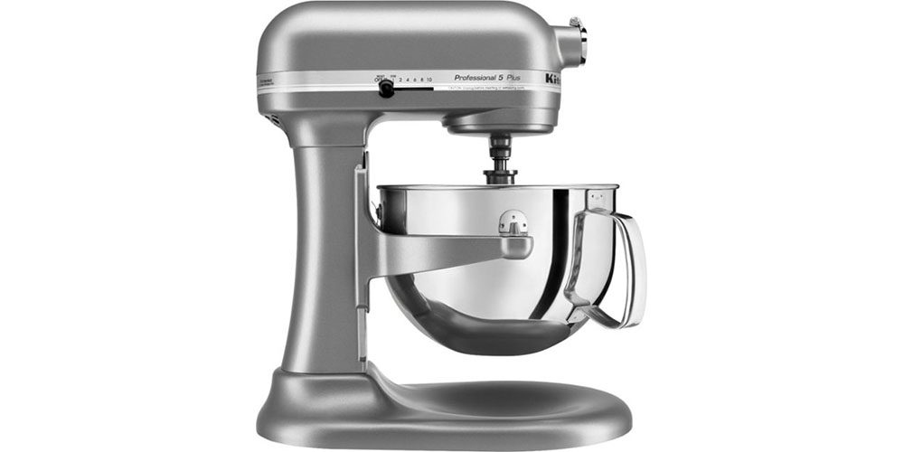 KitchenAid Pro 5 Stand Mixer on white background.