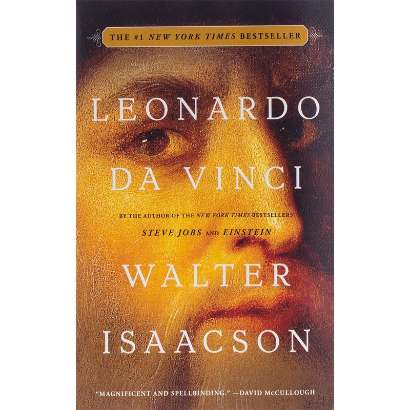 The cover of "Leonardo Da Vinci" on white background.