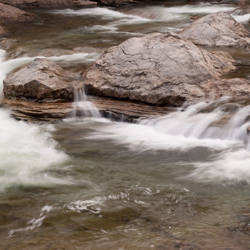 Rock formations (The Haystacks) along the Loyalsock Trail.