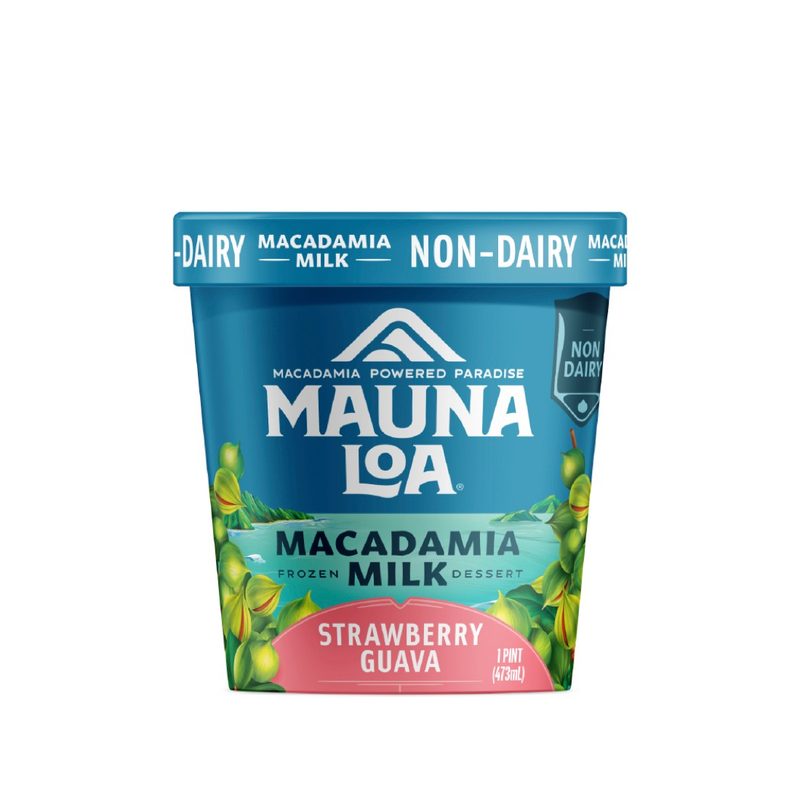 Mauna Loa's new line of macadamia nut milk ice cream.