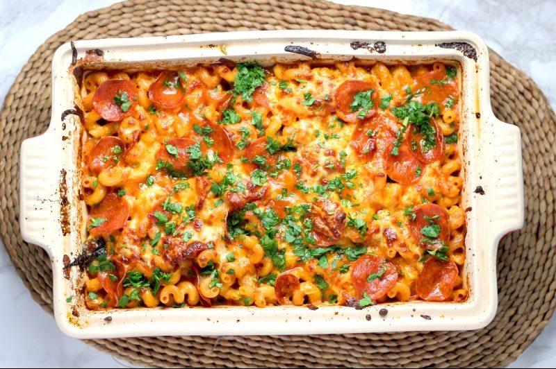 Pizza cassserole.