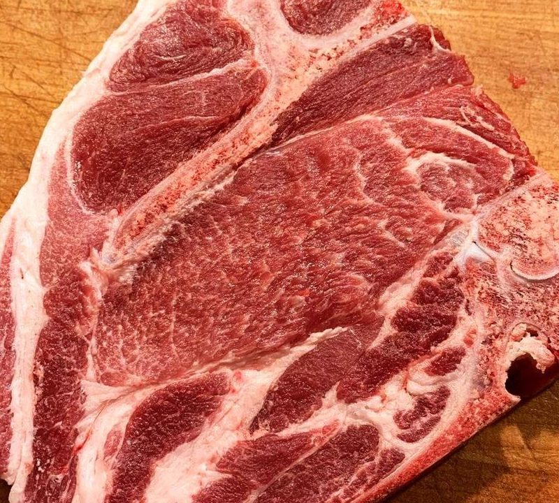 Pork steak from Fleishers Butcher Shop in NYC