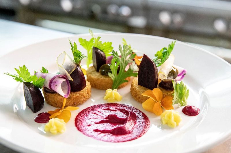 A meal at Quiessence restaurant in Phoenix.