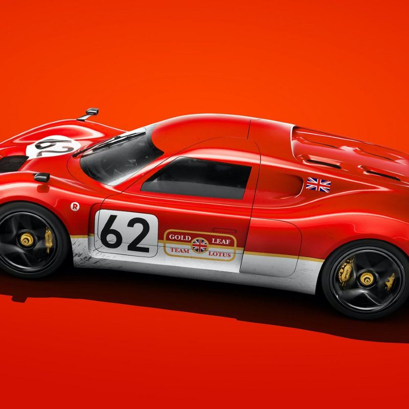 A Radford 62-2 on a red background.