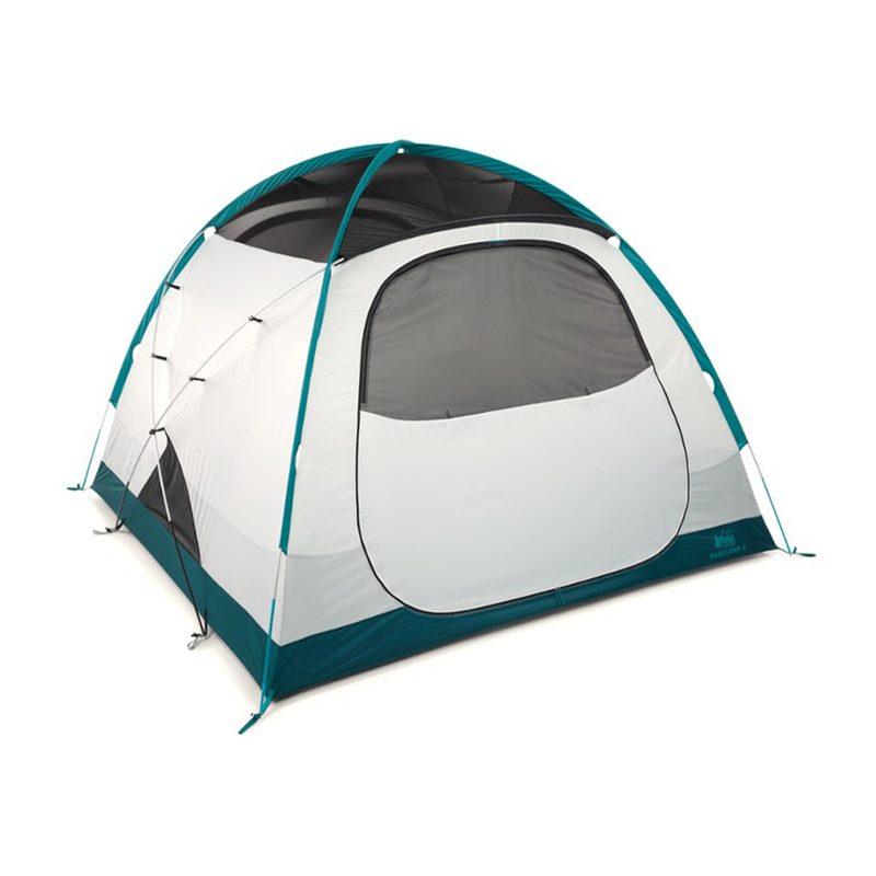 A REI Co-op Base Camp 6 Tent on white background.