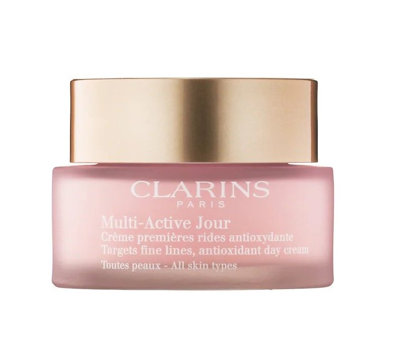 clarins multi active day cream for all skin types.