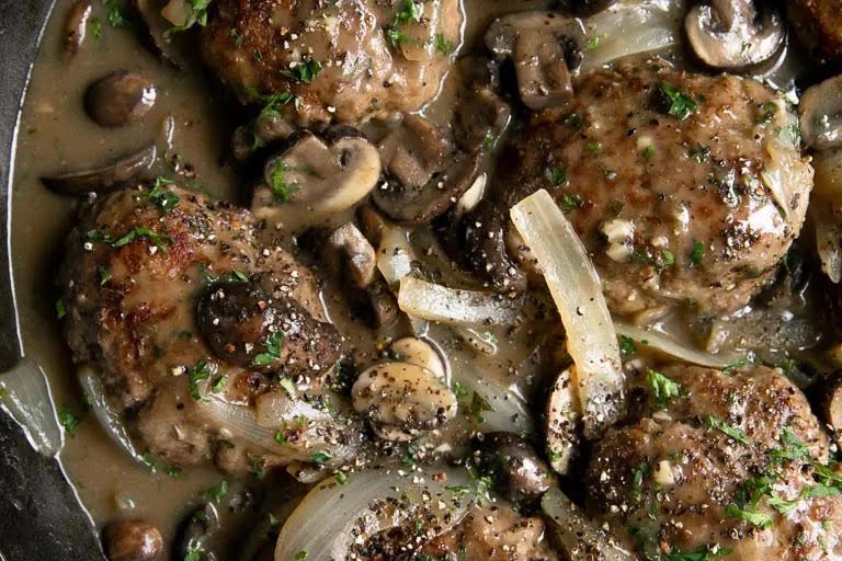 Salisbury steak from The Forked Spoon