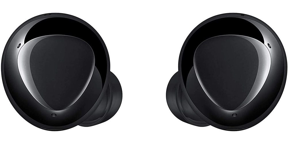 Samsung Galaxy Buds Plus on a white background.