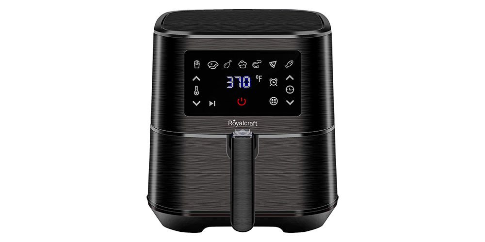 Superjoe 6-quart Air Fryer on a white background.