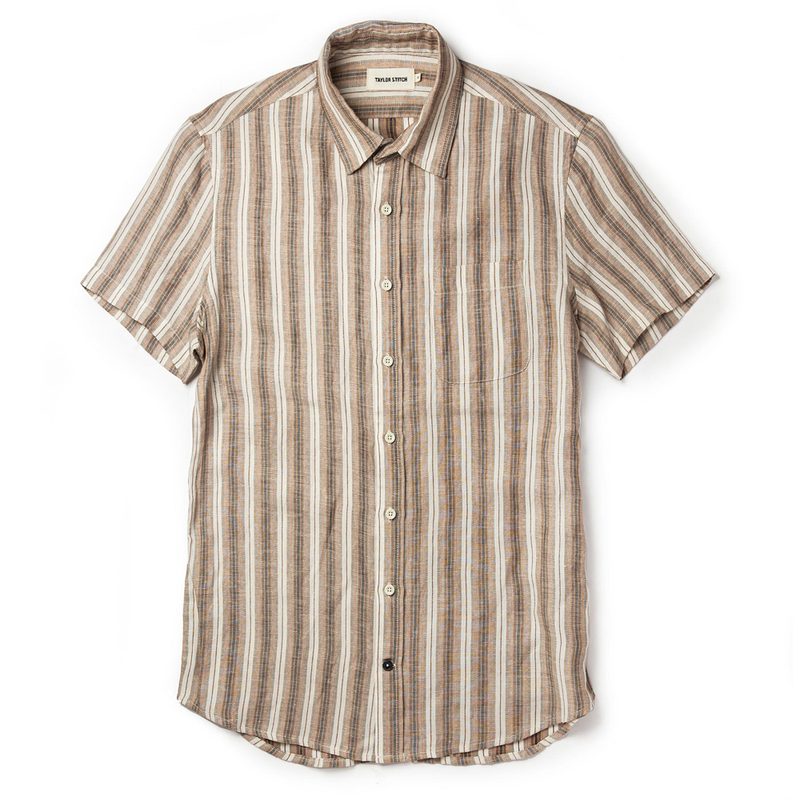 A striped short-sleeve shirt from Taylor Stitch.