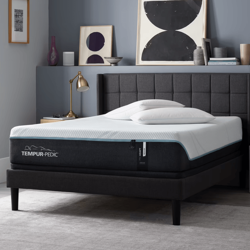Tempur Pedic ProAdapt Mattress set up in bedroom.