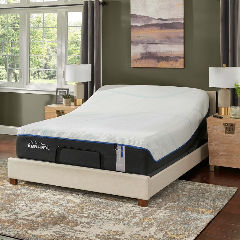 Tempur-Pedic LuxeAdapt Mattress in a bedroom.