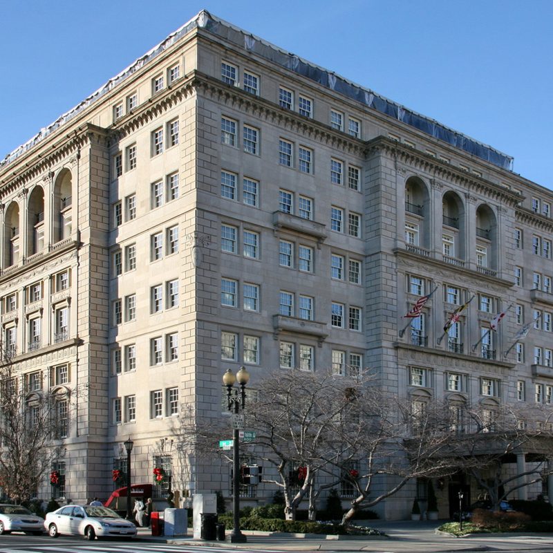 A view of The Hay-Adams in the morning.