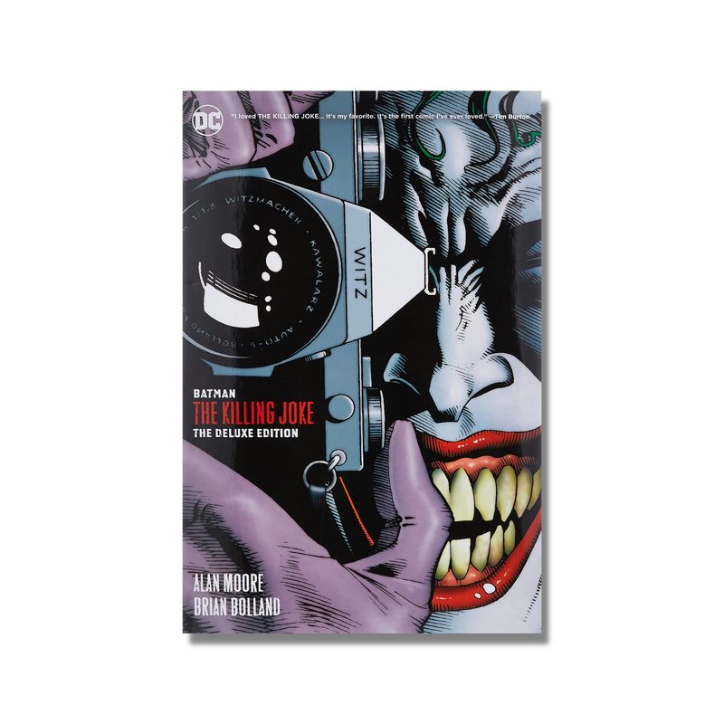 Cover of the graphic novel The Killing Joke by Alan Moore.