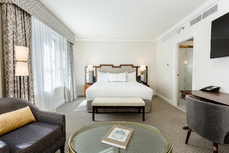 Deluxe king bedroom at The Lancaster