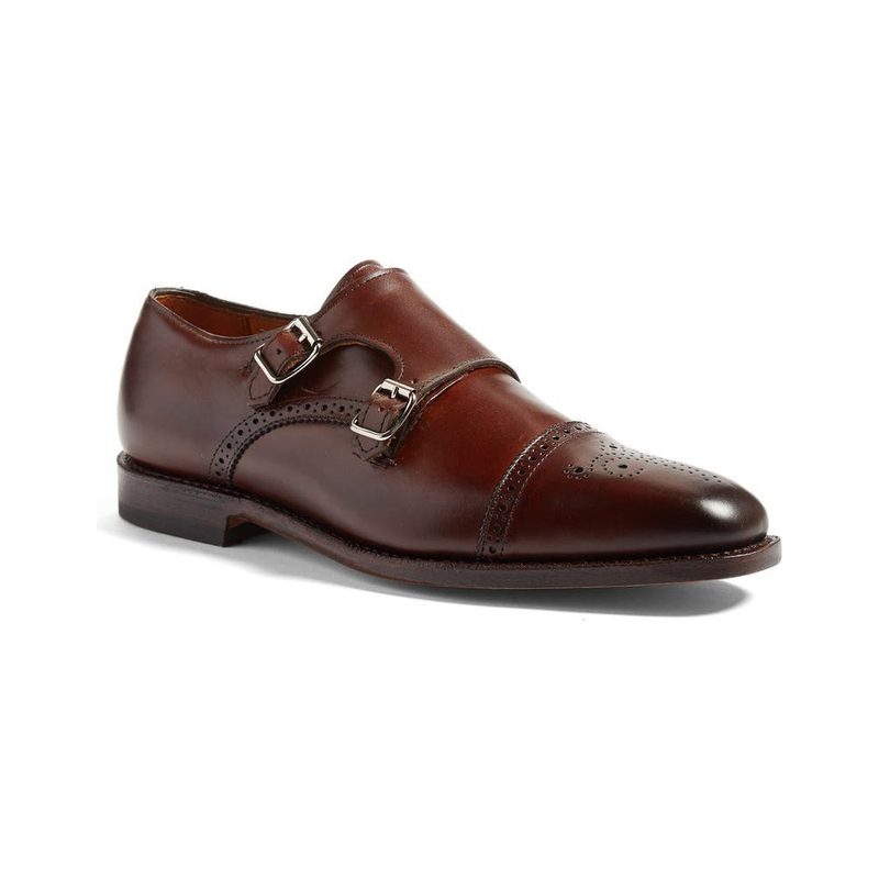 An Allen Edmonds St. Johns Double Monk Strap Shoe.