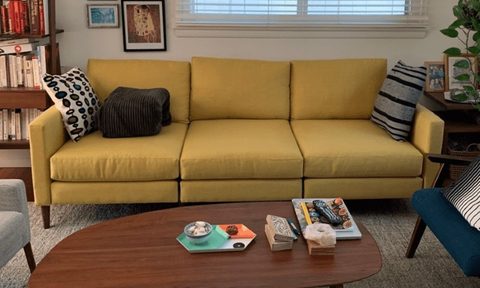 allform modular sofa in the living room.