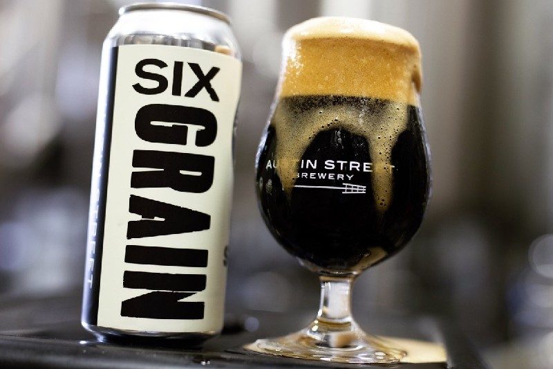 Six grain milk stout from Austin Street Brewing.