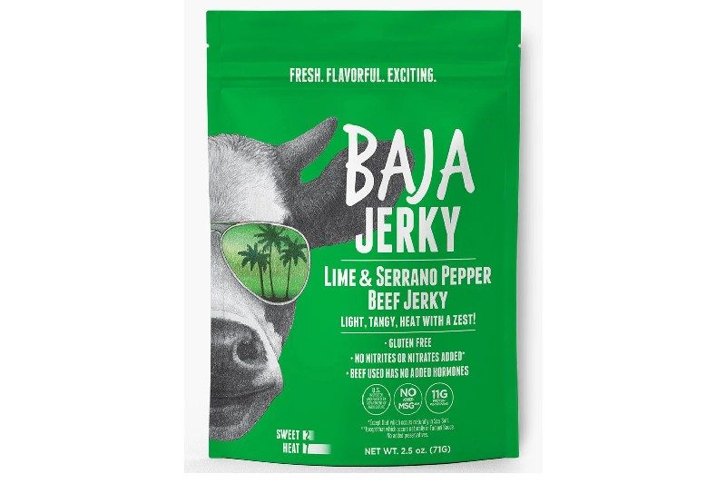 A bag of tasty baja jerky.