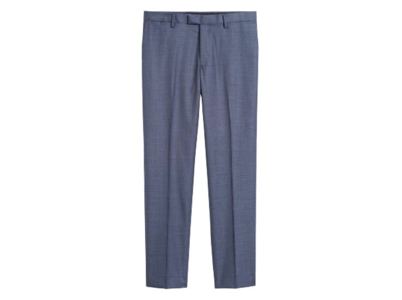 Banana Republic Slim Italian Sharkskin Suit Pants on a white background.