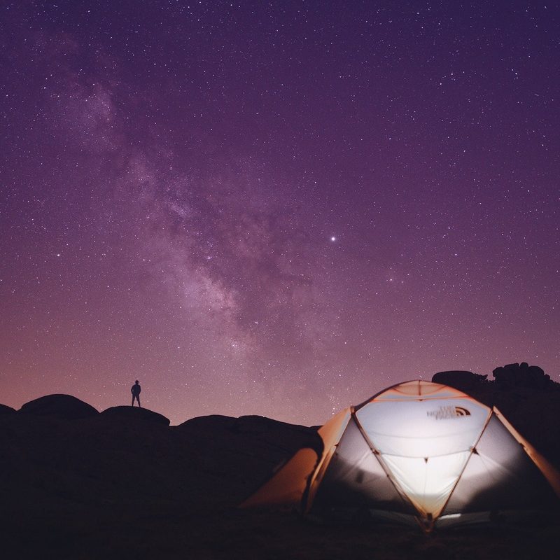 best 6 person tents at night.