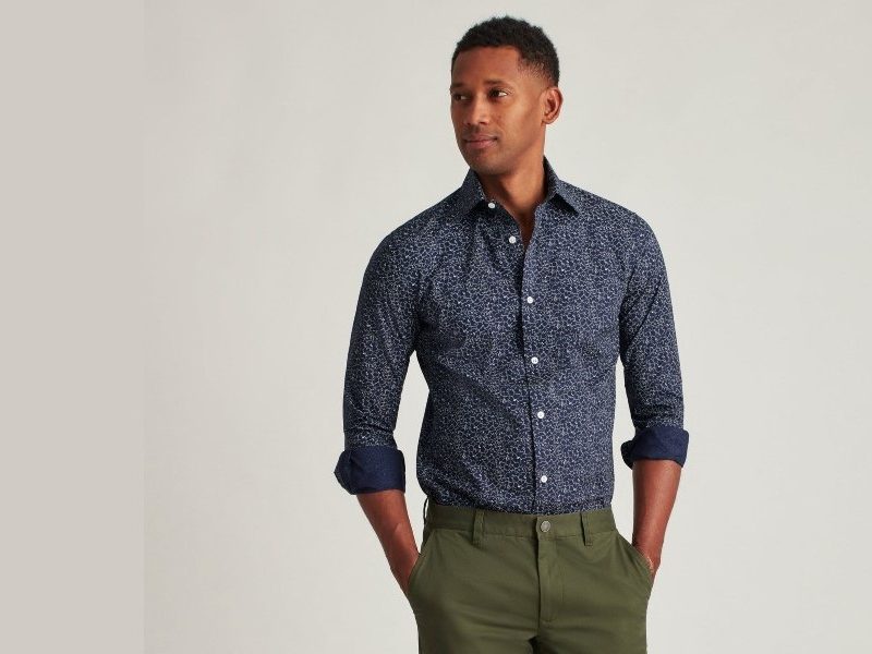 Jetsetter Stretch Dress Shirt by Bonobos worn by a model.