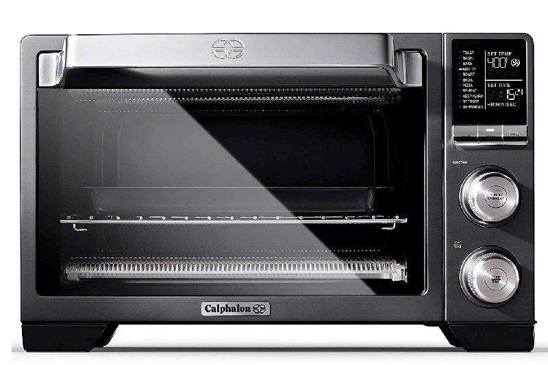 A Black air fryer oven from Calphalon.