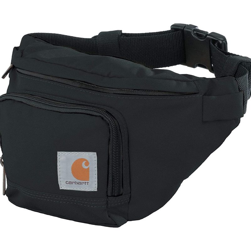 A black Carhartt Adjustable Waist Pack.