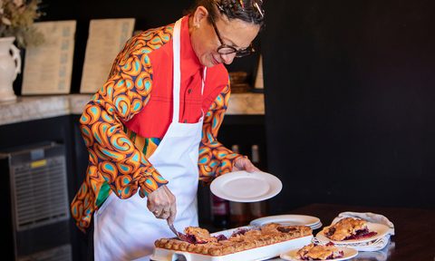 Chef Nancy Silverton serves up slab pie in a new Made In baking slab.