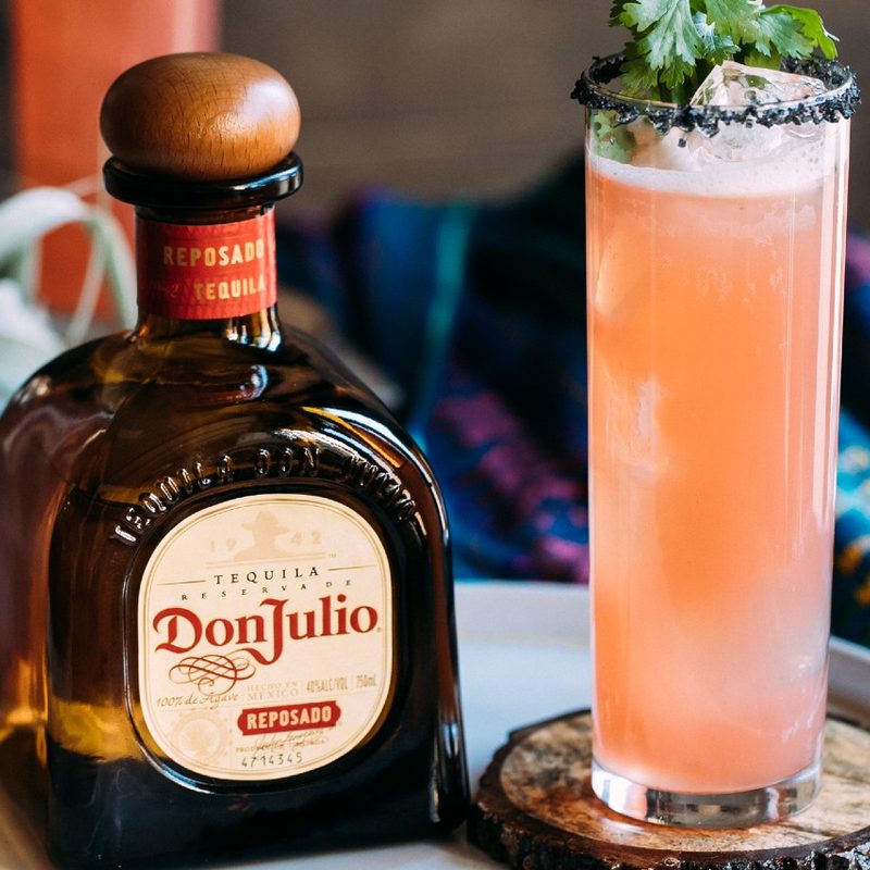 Cilantro Paloma cocktail