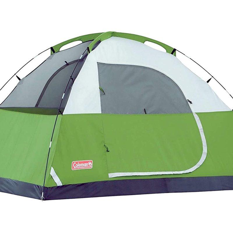 Coleman's Sundome Tent is an ideal two-person backpacking tent under $100.