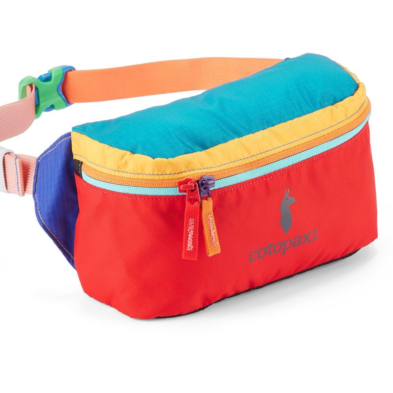A multicolor Cotopaxi Bataan Fanny Pack.