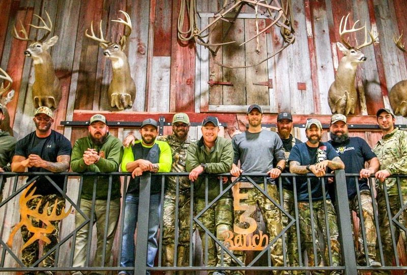 Veterans at the E3 Ranch for the E3 Retreat. 