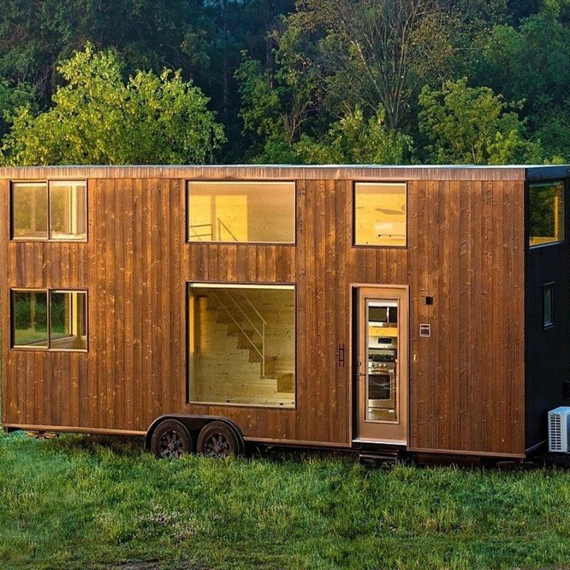 The Escape One EX, a wheeled micro-home launched by Escape Homes.