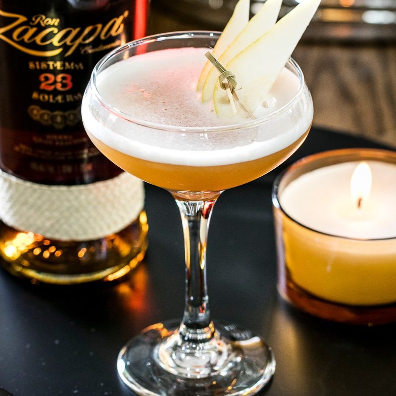 Fall Orchard cocktail and bottle