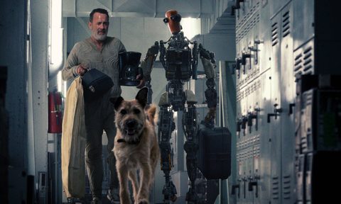 Tom Hanks and Caleb Landry Jones (as Jeff the robot) in “Finch,” premiering globally November 5, 2021 on Apple TV+.