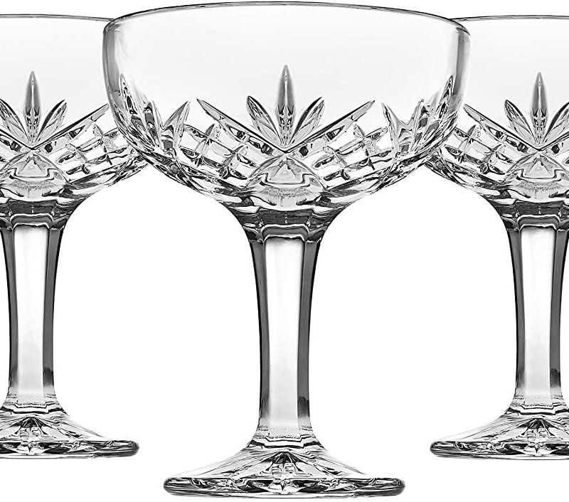 Godinger Champagne Coupe glasses.