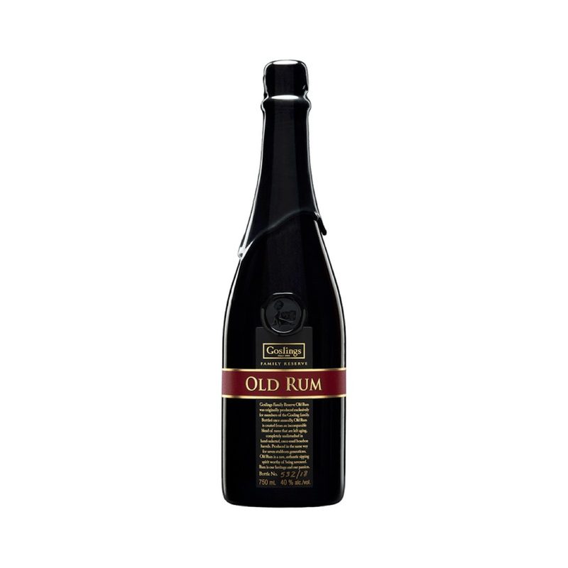 Goslings Old Rum bottle.