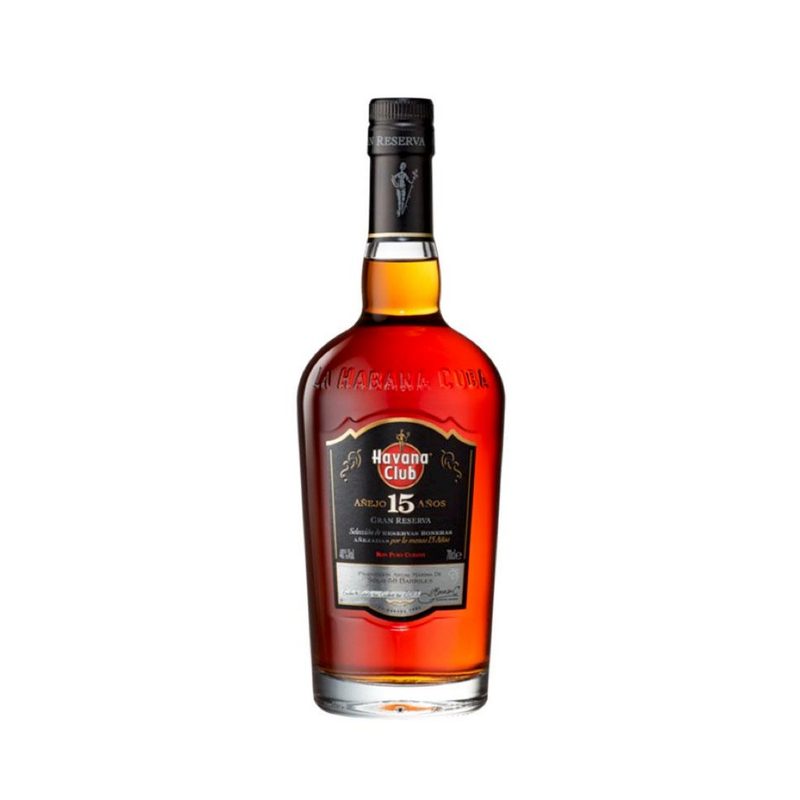 Havana Club 15-Year Rum bottle.