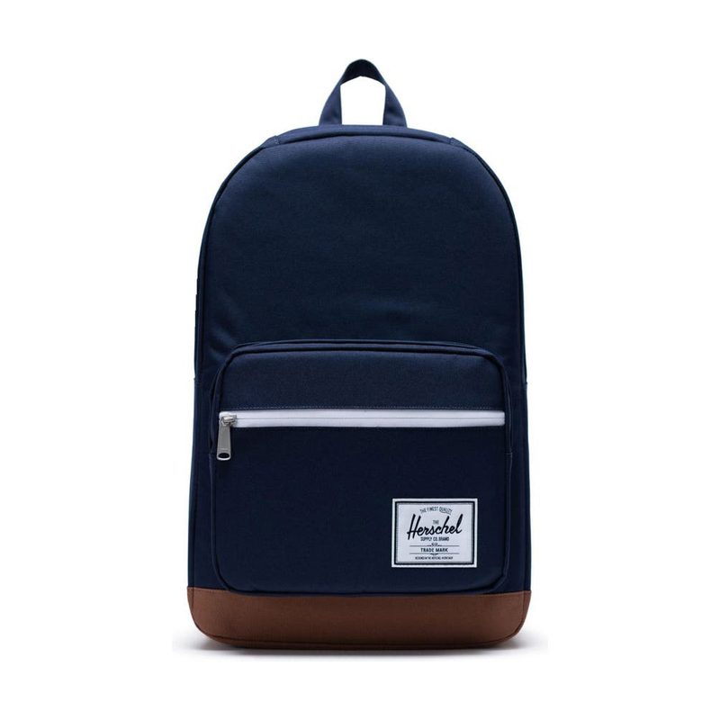 A blue Herschel Supply Pop Quiz Backpack on white background.
