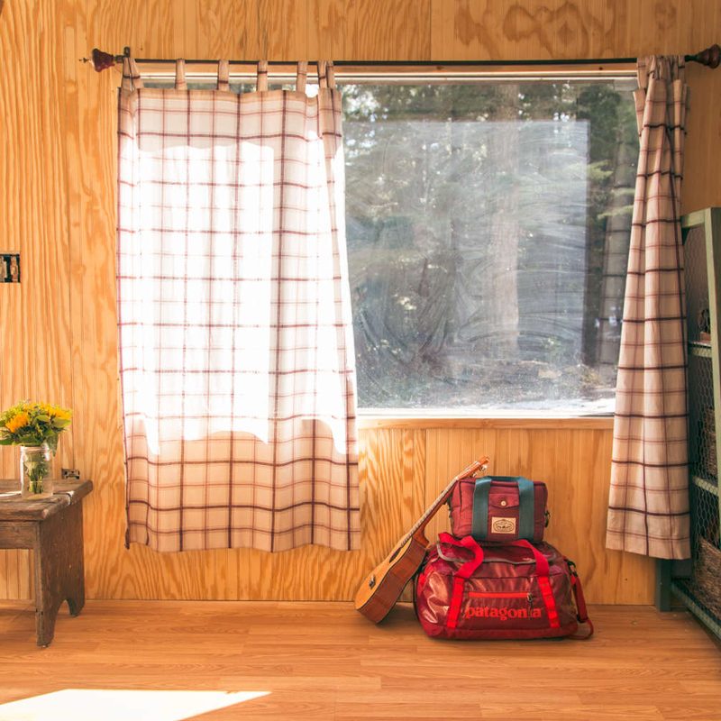 The interior of Hipcamp's Muirs Muse Retreat.