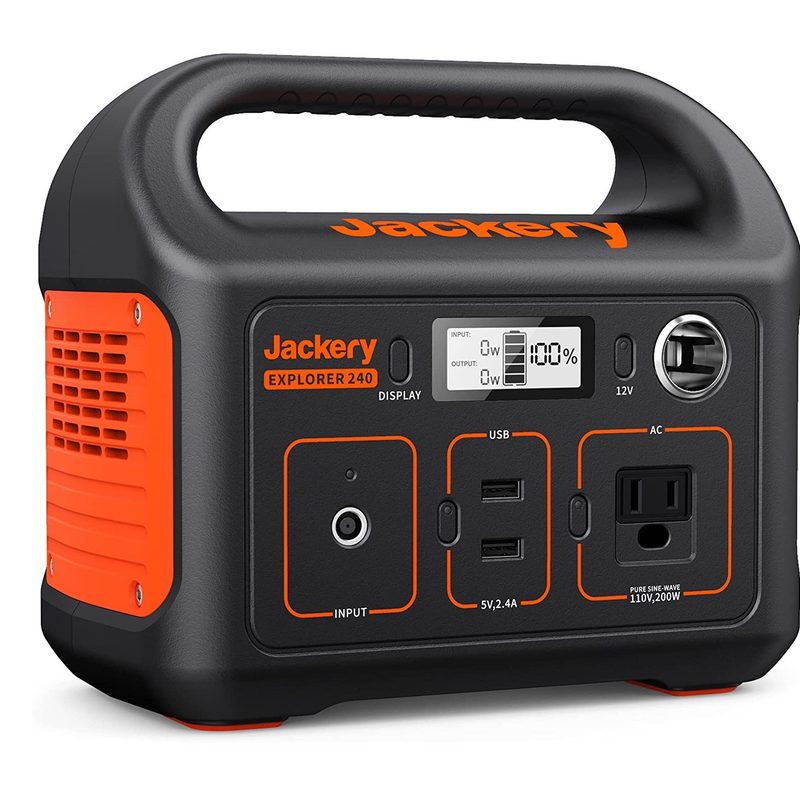 Jackery Portable Power Station Explorer 240 product image on white background.