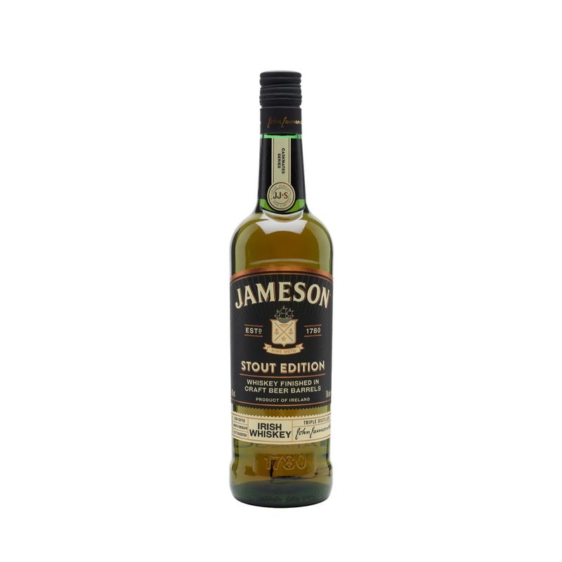 Jameson Stout Edition Irish Whiskey bottle.