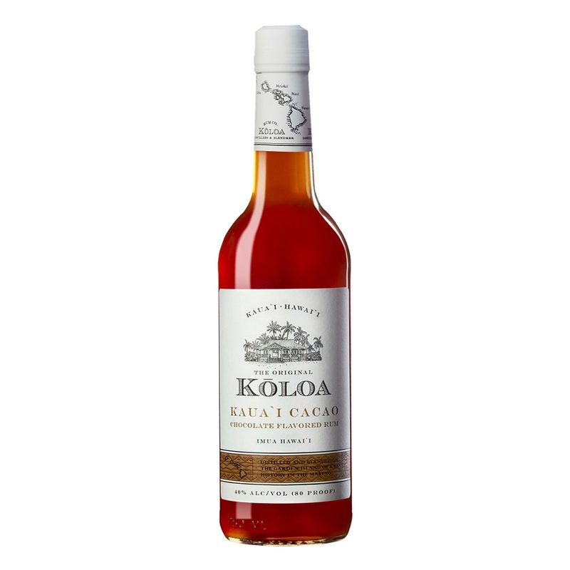 Koloa Cacao Rum bottle.