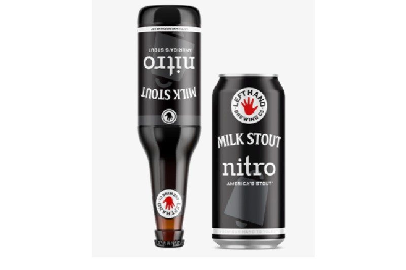 Lef Hand Brewing's Milk Stout Nitro in a glass.