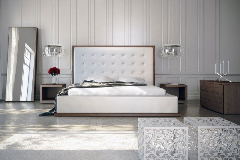 Ludlow Platform Bed inside a minimalistic bedroom.