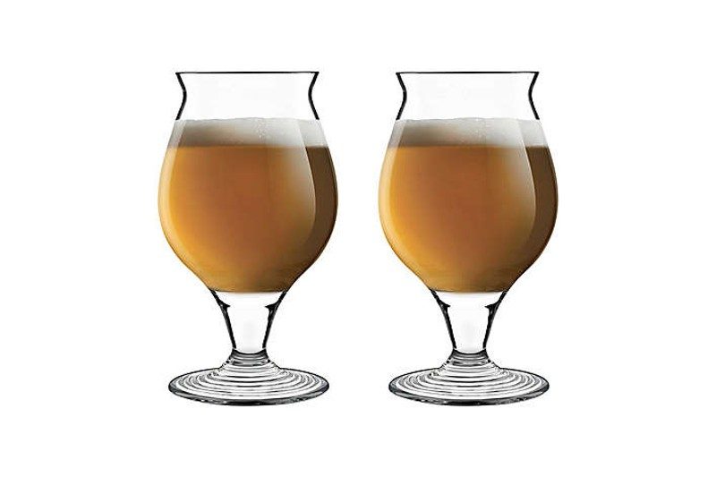 two stout snifter glasses