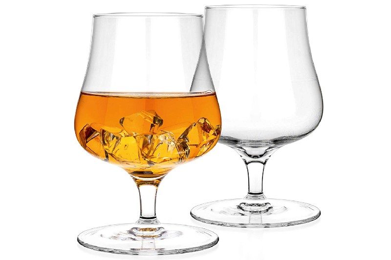 Short stemmed tulip glasses from Luxbe.