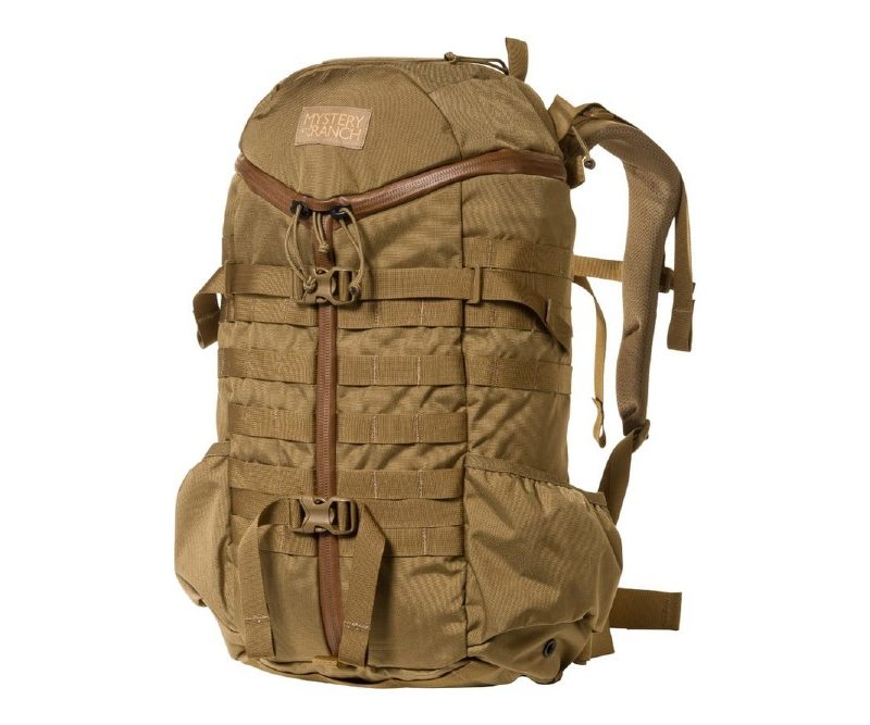 The Mystery Ranch 2 Day Assault Pack on a white backdrop.